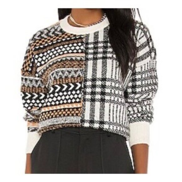 Revolve CINQ A SEPT Shania Knit Pullover Sweater Womens M Wool Alpaca MSRP $325 - Picture 1 of 10